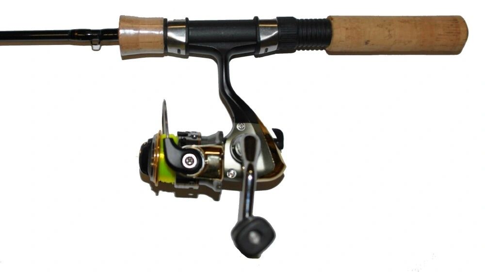 4'9" Midnight Blue Fishing Rod with Cork and Reel Seat Handle